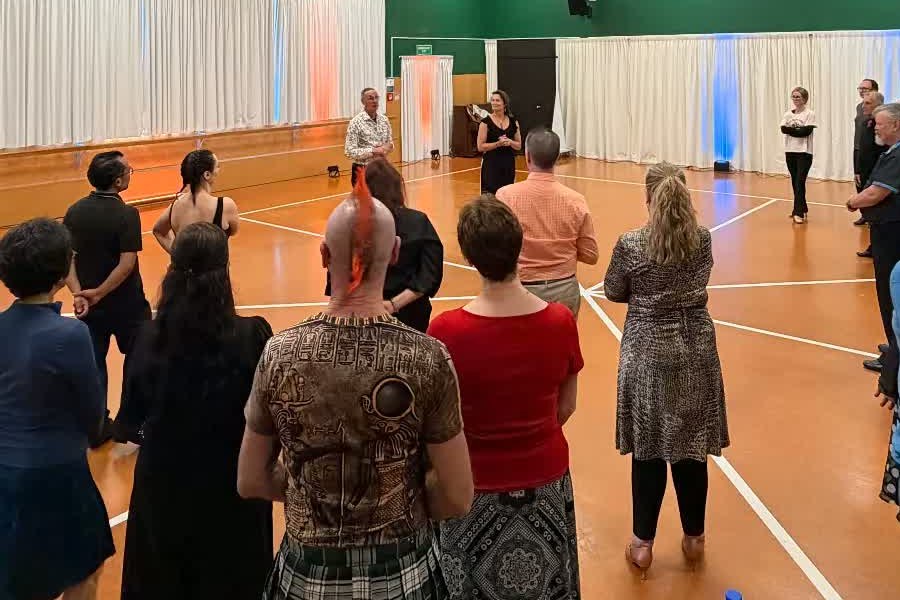 Peter and Rachell teaching the workshop