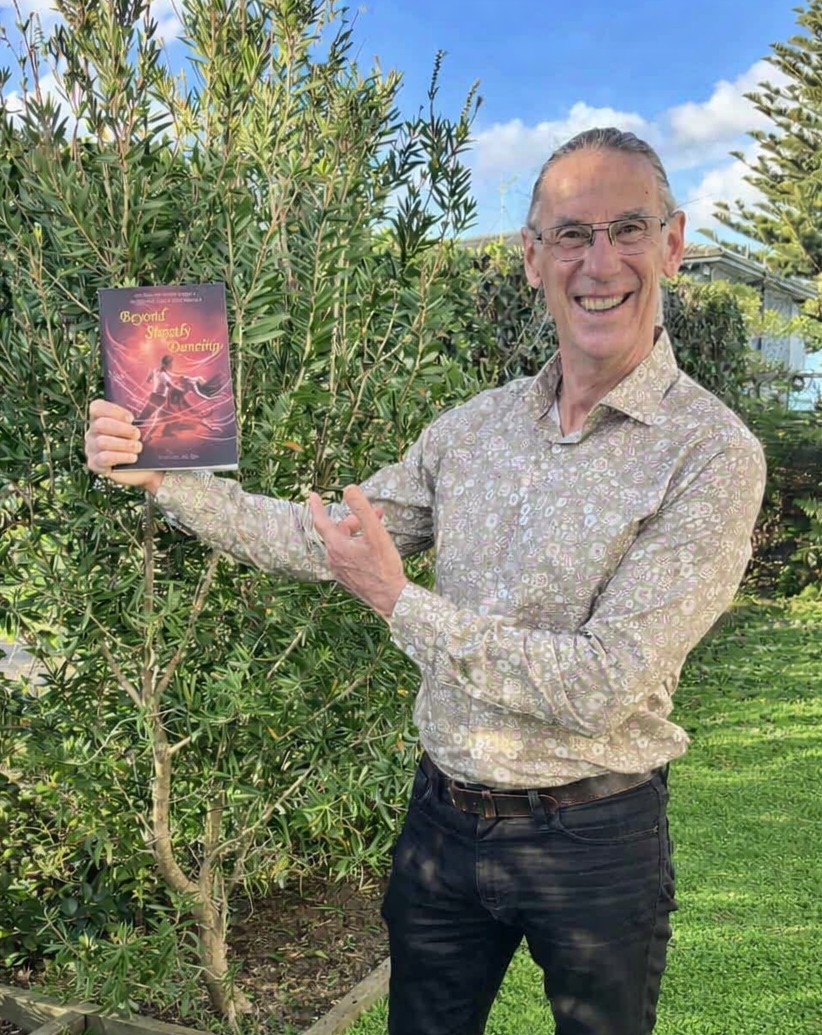 Peter holding his book